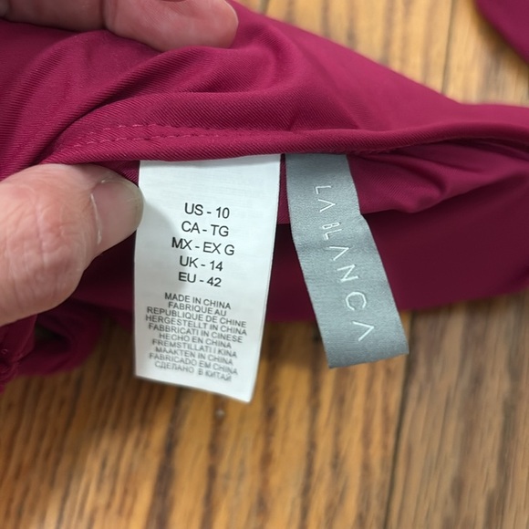 NWOT La Blanca Island Goddess Banded Cut Out Halter Bikini Top 10 - Picture 5 of 5